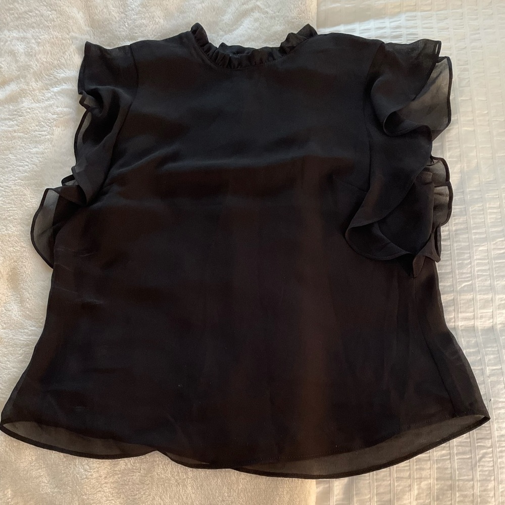 Black Dynamite ruffle blouse